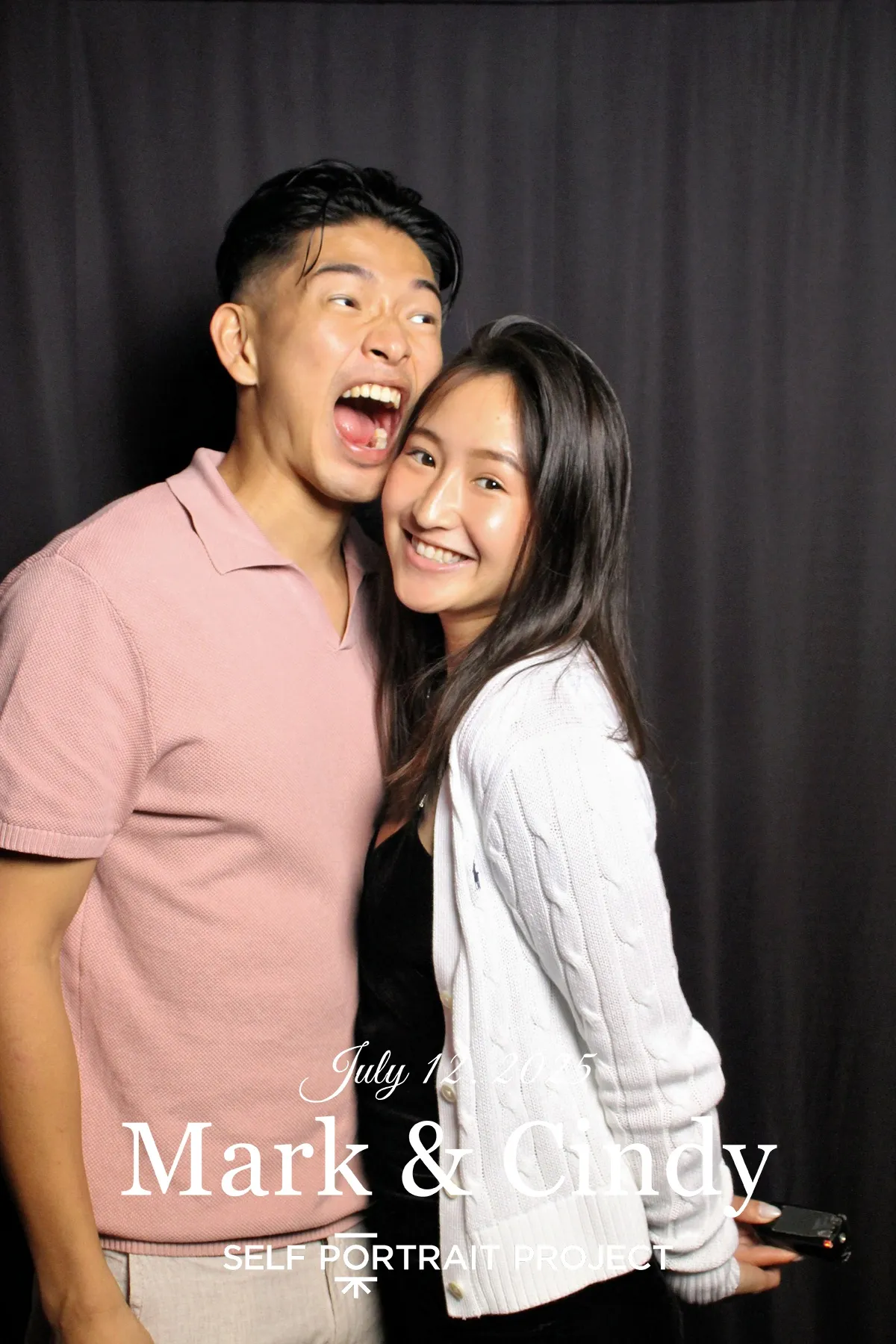 Mark & Cindy 婚禮 有邊框拍貼作品 — The Self-Portrait Project Taipei 台北拍貼