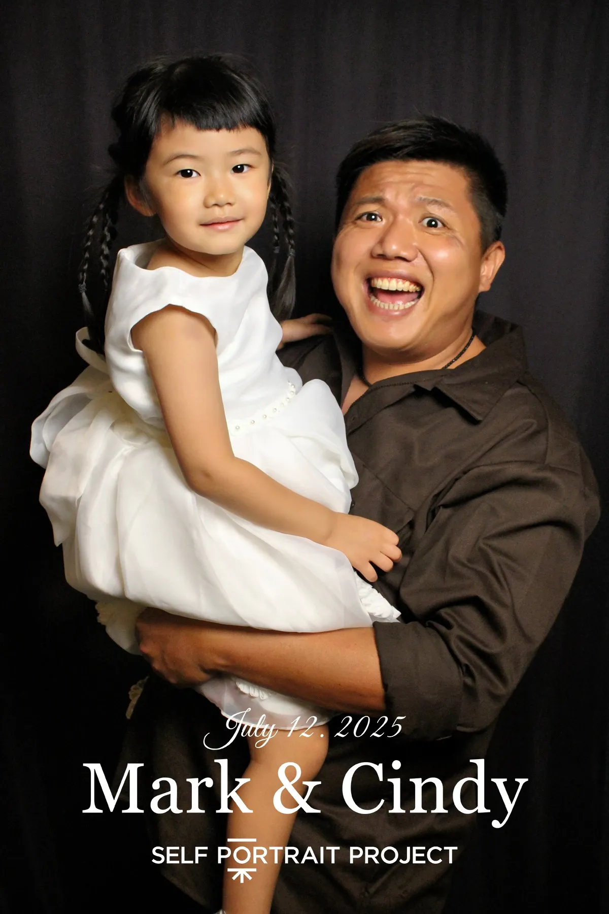 Mark & Cindy 婚禮 有邊框拍貼作品 — The Self-Portrait Project Taipei 台北拍貼