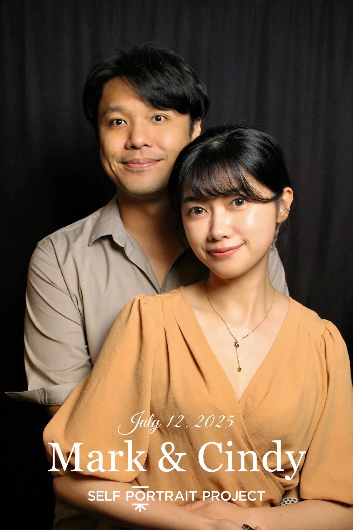 Mark & Cindy 婚禮 有邊框拍貼作品 — The Self-Portrait Project Taipei 台北拍貼