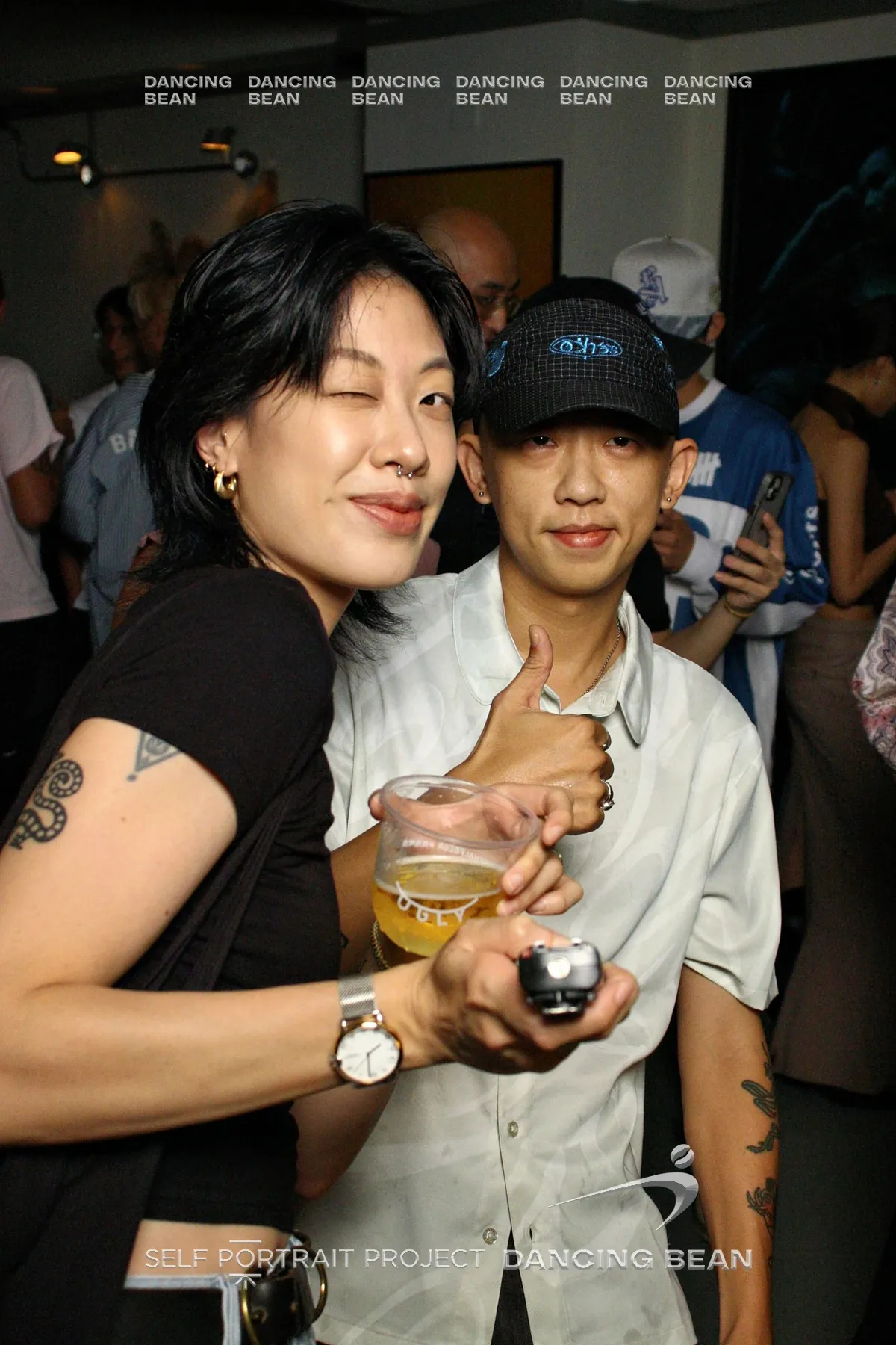 Dancing Bean 開幕派對 有邊框拍貼作品 — The Self-Portrait Project Taipei 台北拍貼